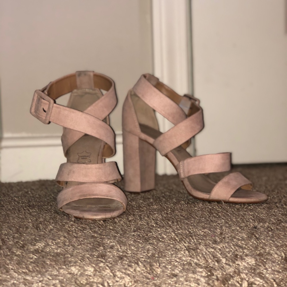 Blush Pink Heels. great quality. Worn twice.